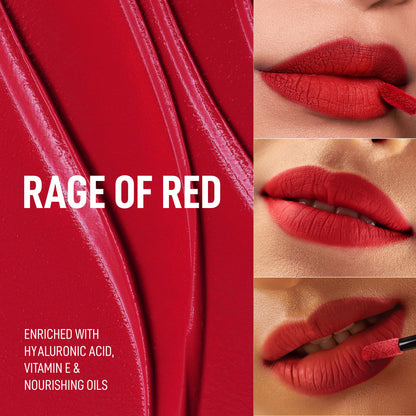 Renee Cosmetics Stay With Me Liquid Lipstick - Rage Of Red