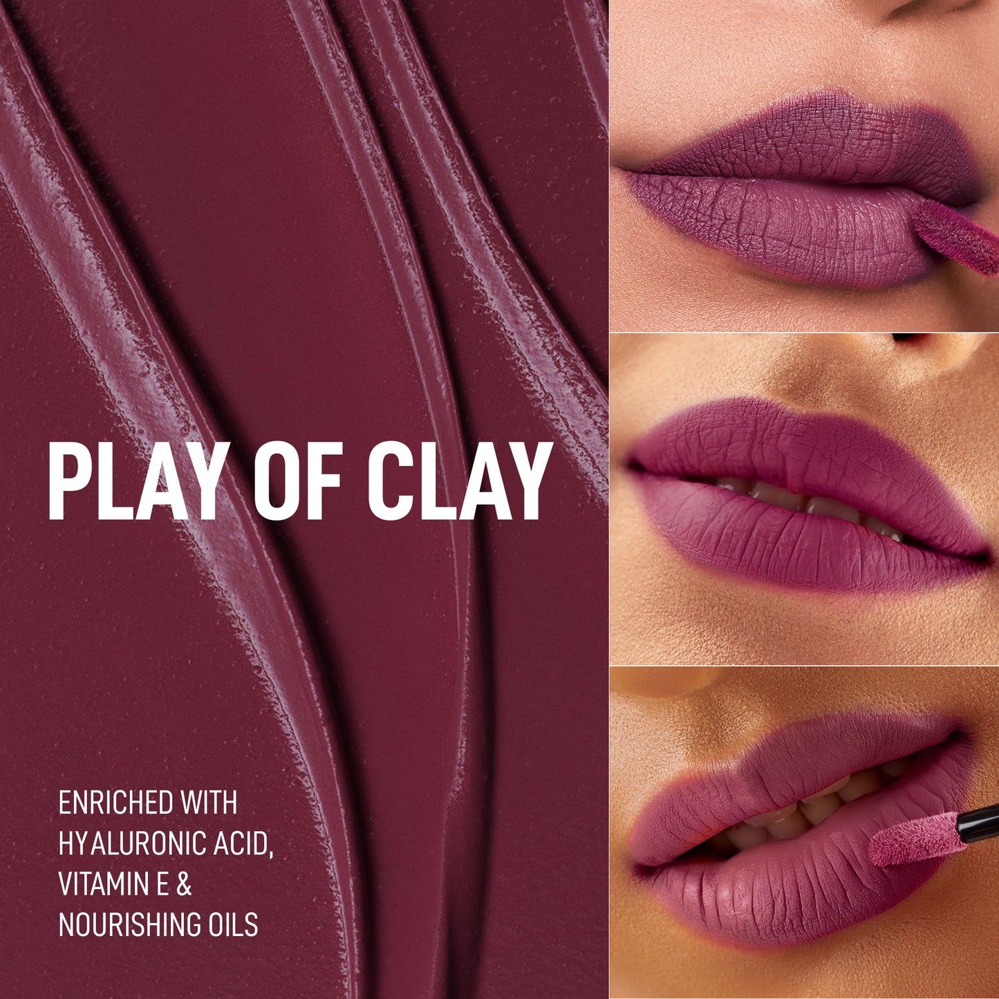 Renee Cosmetics Stay With Me Liquid Lipstick - Play Of Clay