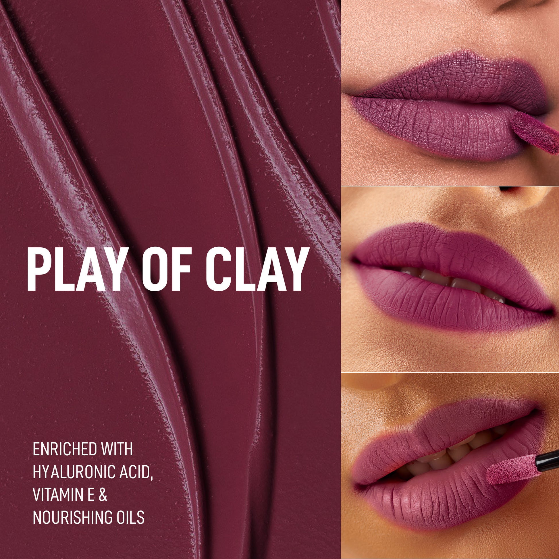 Renee Cosmetics Stay With Me Liquid Lipstick - Play Of Clay
