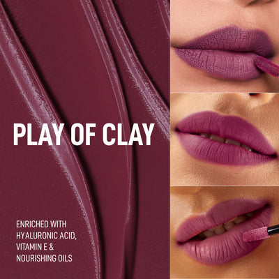 Renee Cosmetics Stay With Me Liquid Lipstick - Play Of Clay