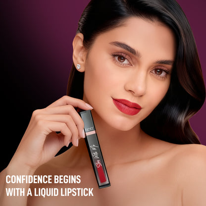 Renee Cosmetics Stay With Me Liquid Lipstick - Play Of Clay
