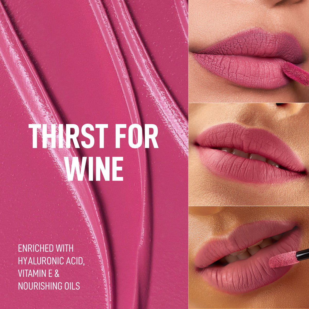 Renee Cosmetics Stay With Me Liquid Lipstick - Thirst Of Wine