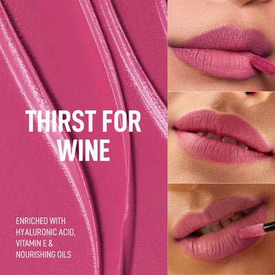 Renee Cosmetics Stay With Me Liquid Lipstick - Thirst Of Wine