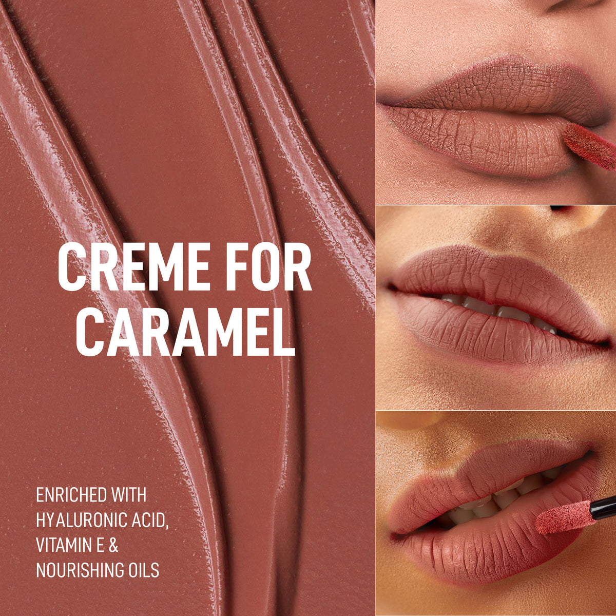 Renee Cosmetics Stay With Me Liquid Lipstick - Creme Of Caramel