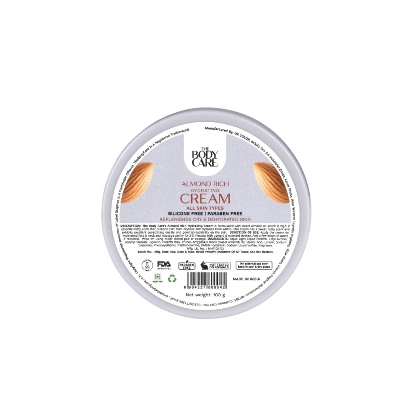 The Body Care Almond Cream