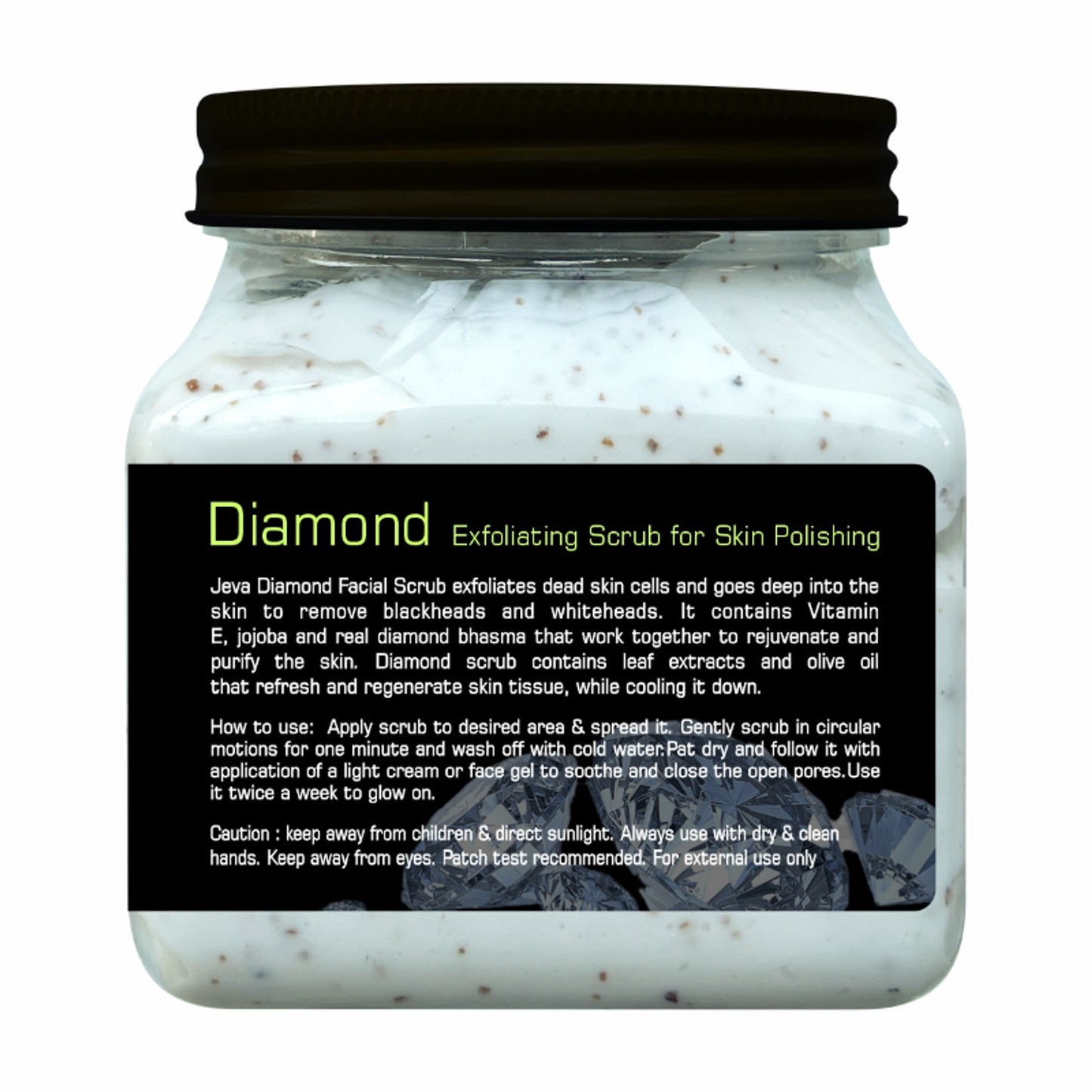 Jeva Diamond Scrub - Exfoliating & Radiance-Boosting Gel for Smooth Skin