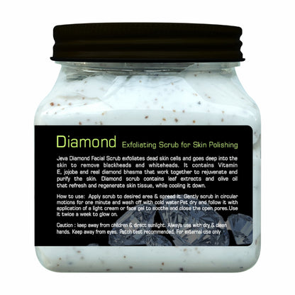 Jeva Diamond Scrub - Exfoliating & Radiance-Boosting Gel for Smooth Skin