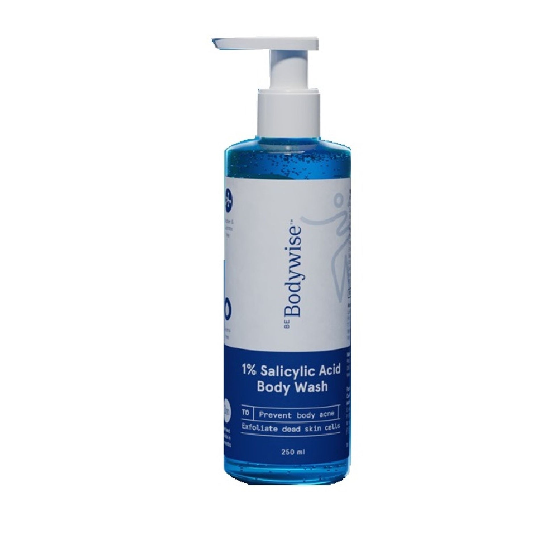 Be Bodywise 1% Salicylic Acid Body Wash, Treats Body Acne & Strawberry Skin - Exfoliating Shower Gel