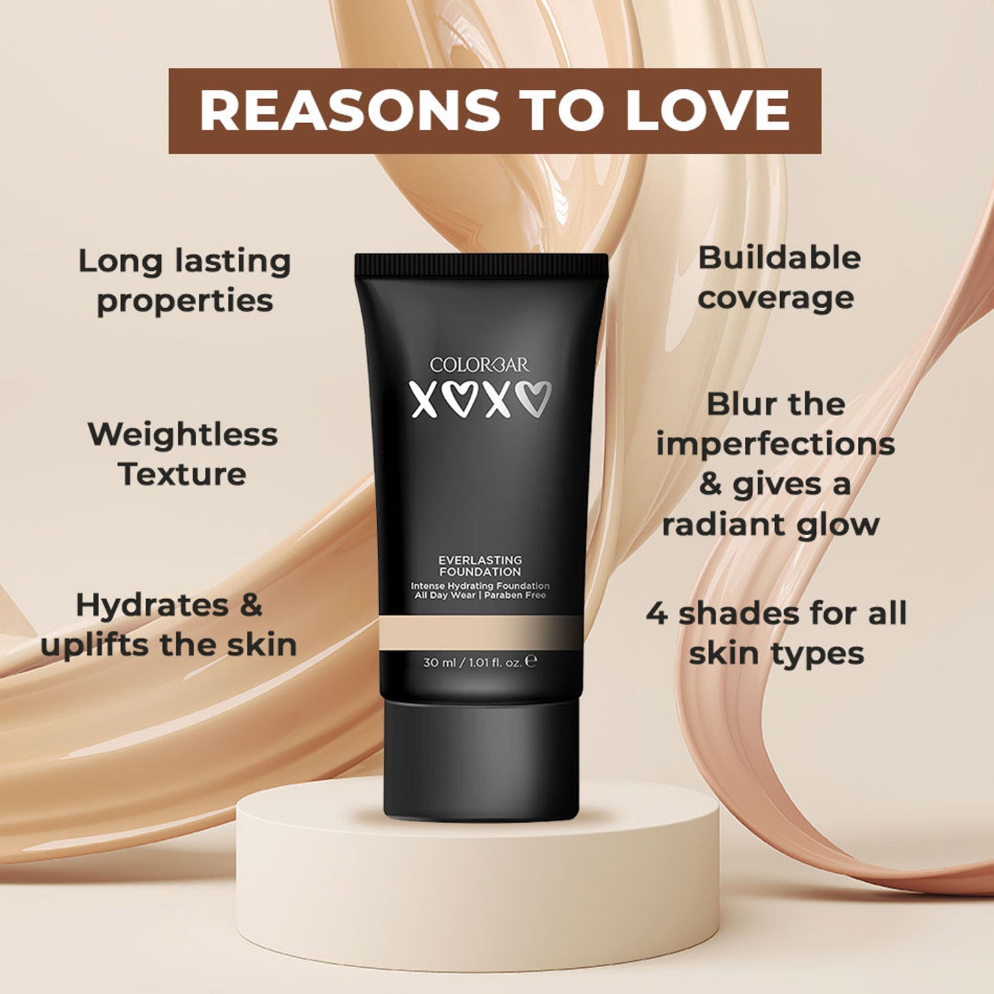 Colorbar Xoxo Everlasting Foundation - Petal 002