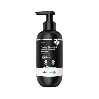 The Derma Co Peptide- Stem Cell Hair Fall Control Shampoo Reduces Hair Fall & Improves Scalp Health