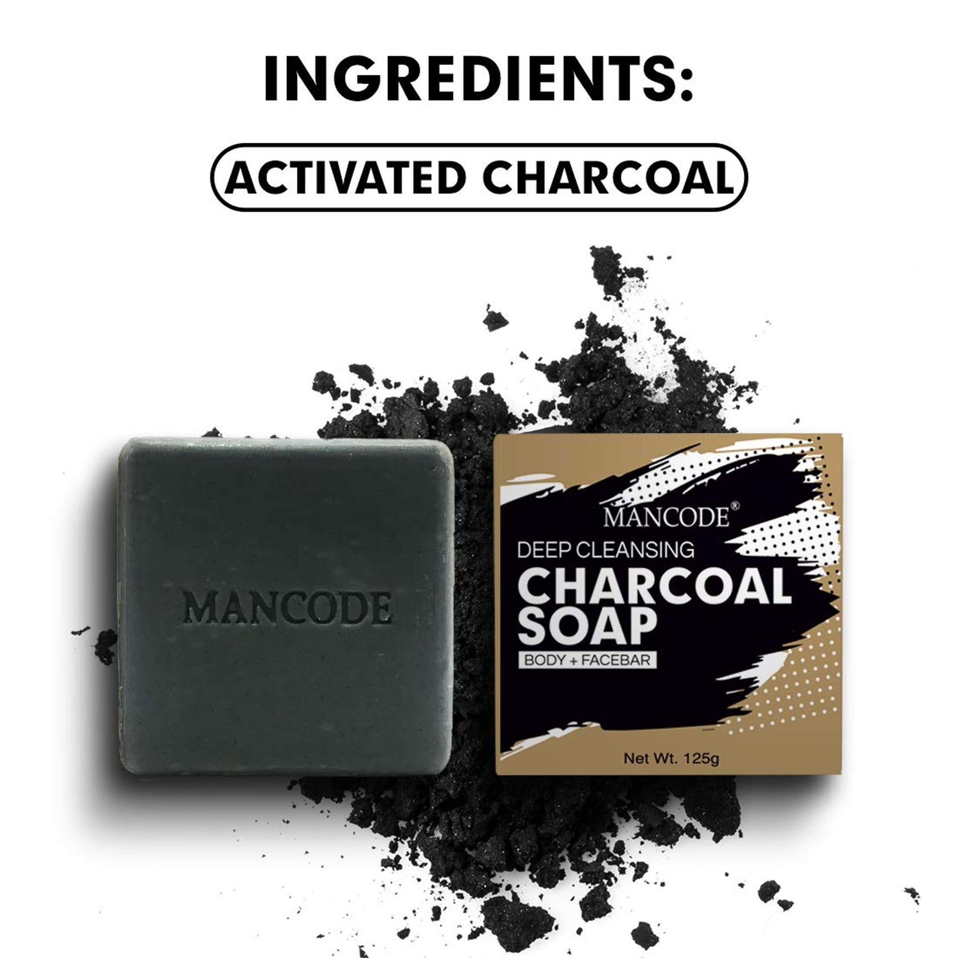 Mancode Charcoal Deep Cleansing Soap