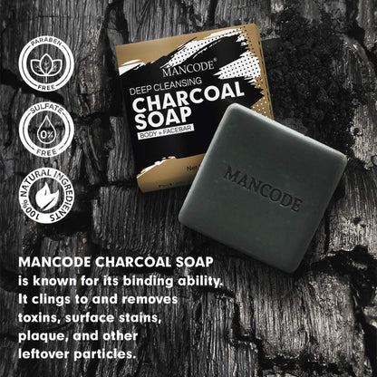 Mancode Charcoal Deep Cleansing Soap