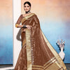 Dhiyona GR Women's Kalki Brown Tissue Cotton Silk Saree