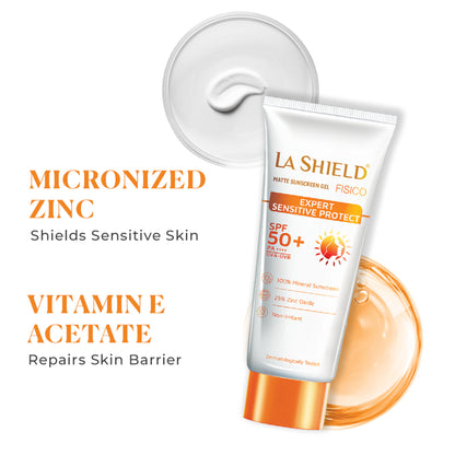 La Shield Fisico SPF 50+ PA++++ Mineral Sunscreen No Chemical Filter For Sensitive Skin