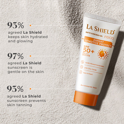 La Shield Fisico SPF 50+ PA++++ Mineral Sunscreen No Chemical Filter For Sensitive Skin