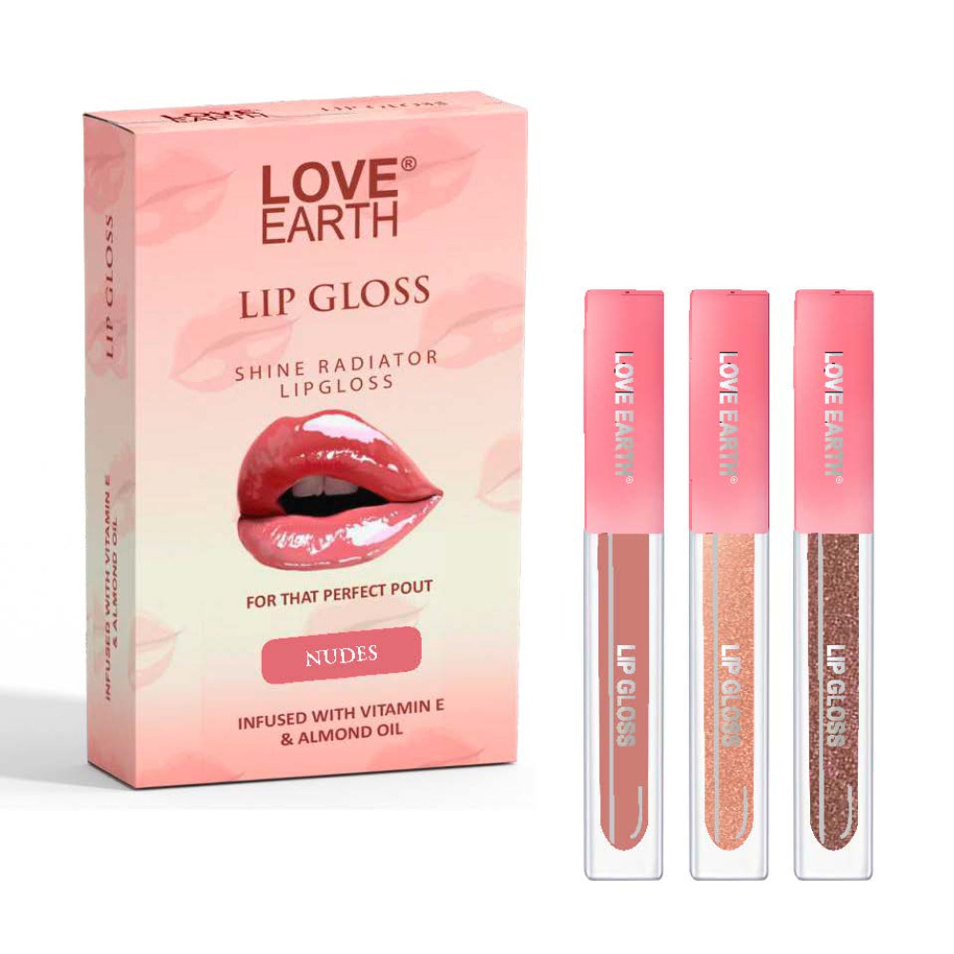 Love Earth Liquid Lip Gloss - Nudes