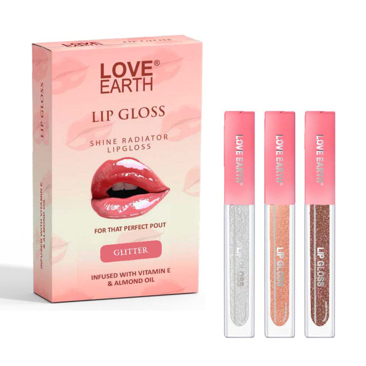 Love Earth Liquid Lip Gloss - Glitter