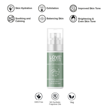Love Earth Makeup Setting Spray Glow Fix