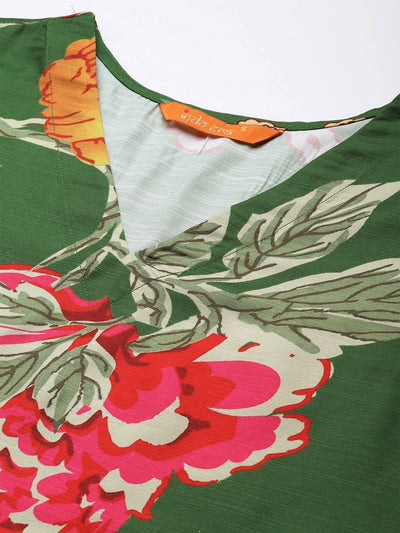 Dhiyona IE Floral Printed Kurta with Trousers