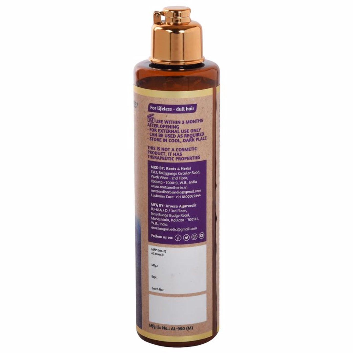 Roots & Herbs Voluminising Jatamansi Hair Conditioner