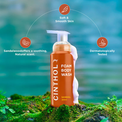 Cinthol Sandal Foam Body Wash