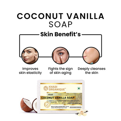 Khadi Organique Coconut Vanilla Soap