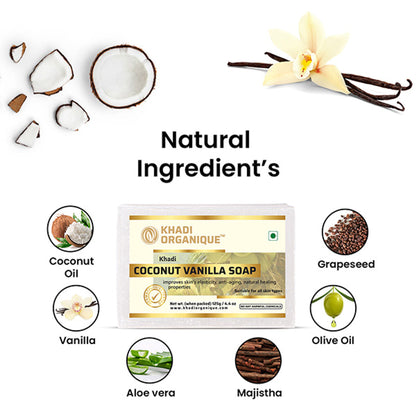 Khadi Organique Coconut Vanilla Soap