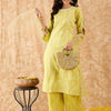 Indyancart IE Floral Printed Straight Liva Kurta with Palazzo & Dupatta