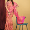 Dhiyona GR Women's Pink Kalamkari Silk Saree