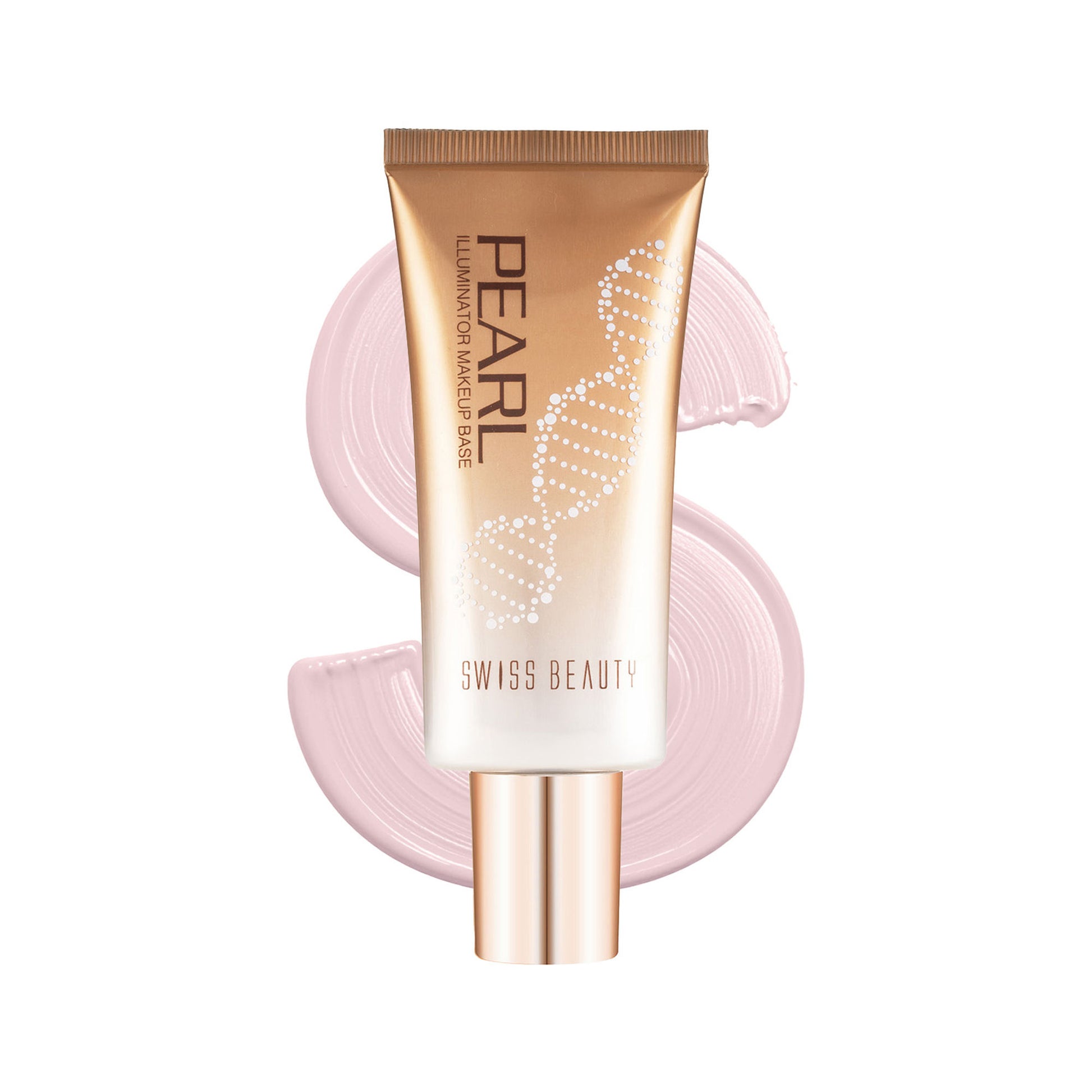Swiss Beauty Pearl Illuminator Makeup Base Long lasting & Radiant Skin Highlighter - 02 Silver Pink