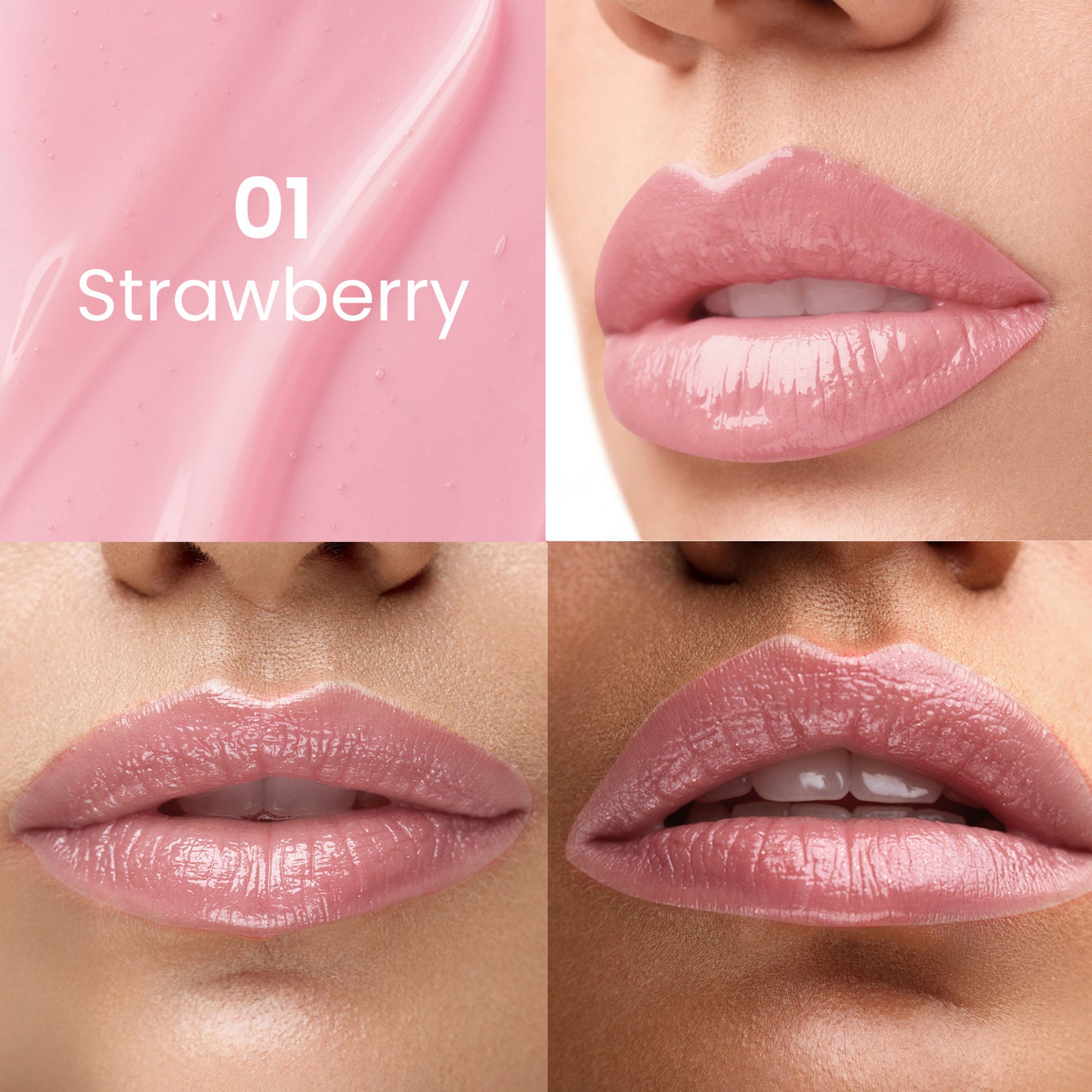Swiss Beauty Dip Tint Color Changing Long Lasting With Vitamin-E PH Lip Oil - 1 Strawberry