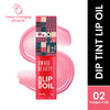 Swiss Beauty Dip Tint Color Changing Long Lasting With Vitamin-E PH Lip Oil - 2 Dragon Fruit