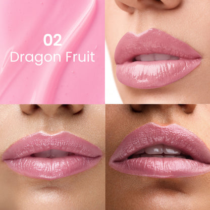 Swiss Beauty Dip Tint Color Changing Long Lasting With Vitamin-E PH Lip Oil - 2 Dragon Fruit