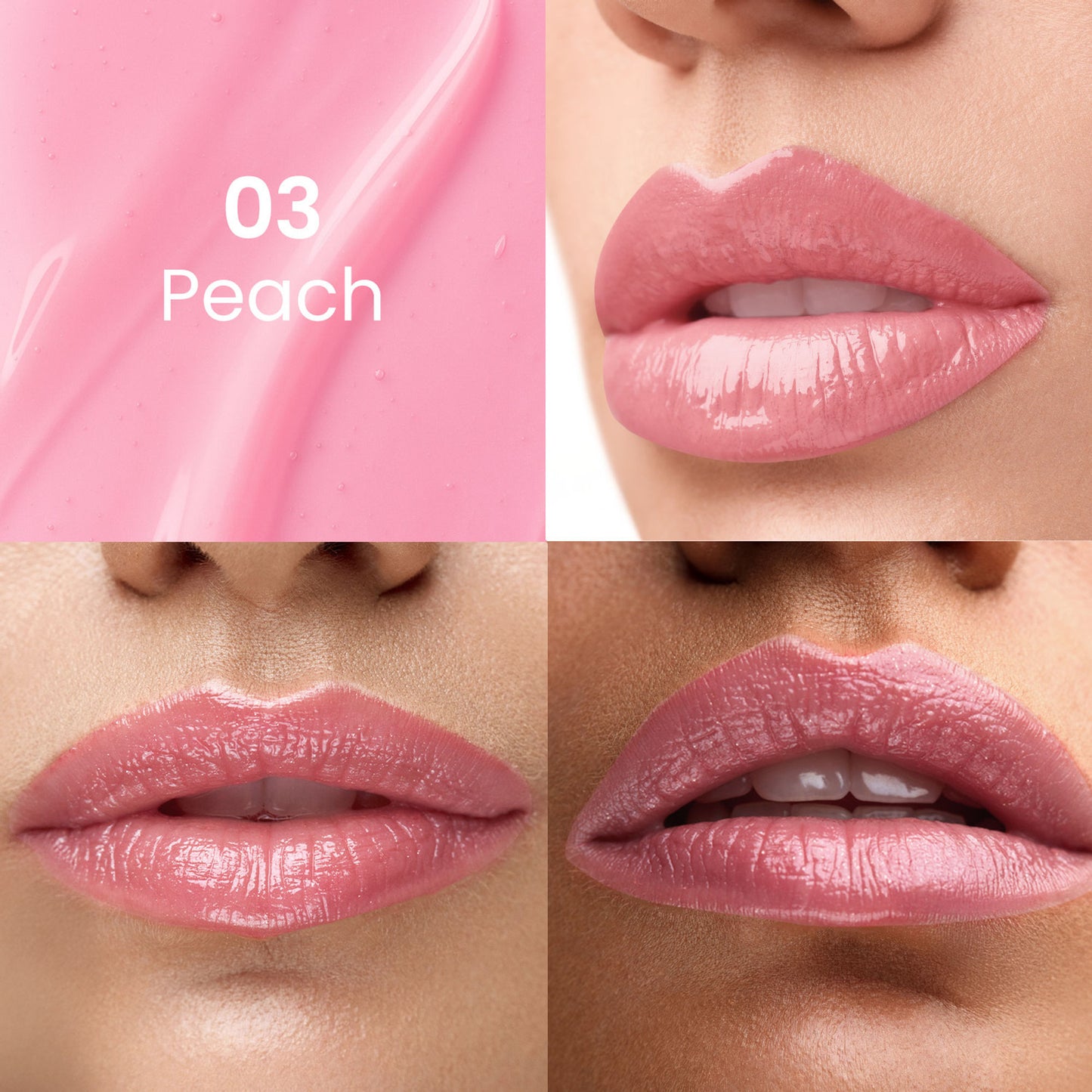 Swiss Beauty Dip Tint Color Changing Long Lasting With Vitamin-E PH Lip Oil - 3 Peach