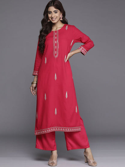 Dhiyona IE Pack of 2 Ethnic Motifs Embroidered Kurta