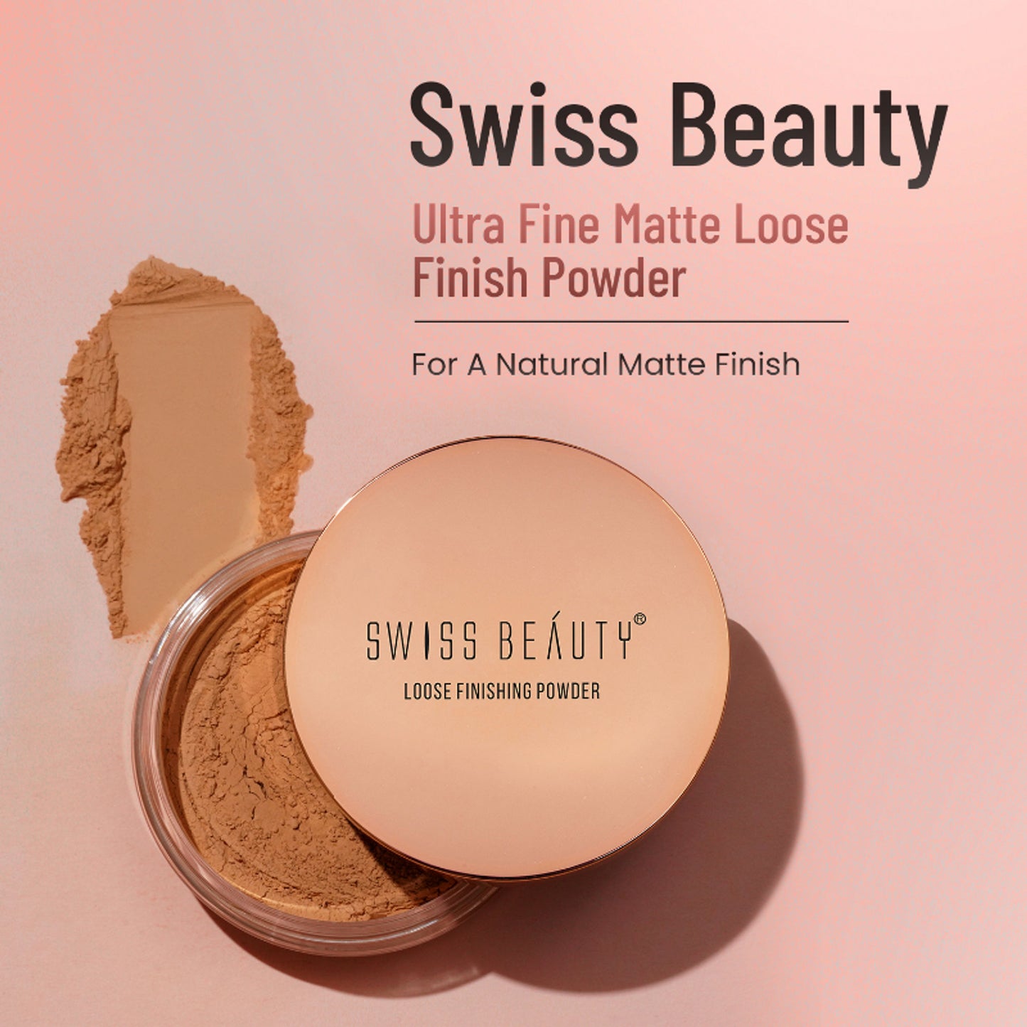 Swiss Beauty Ultra Fine Matte Loose Finish Powder - 04 Medium Deep/ Mayon Fance