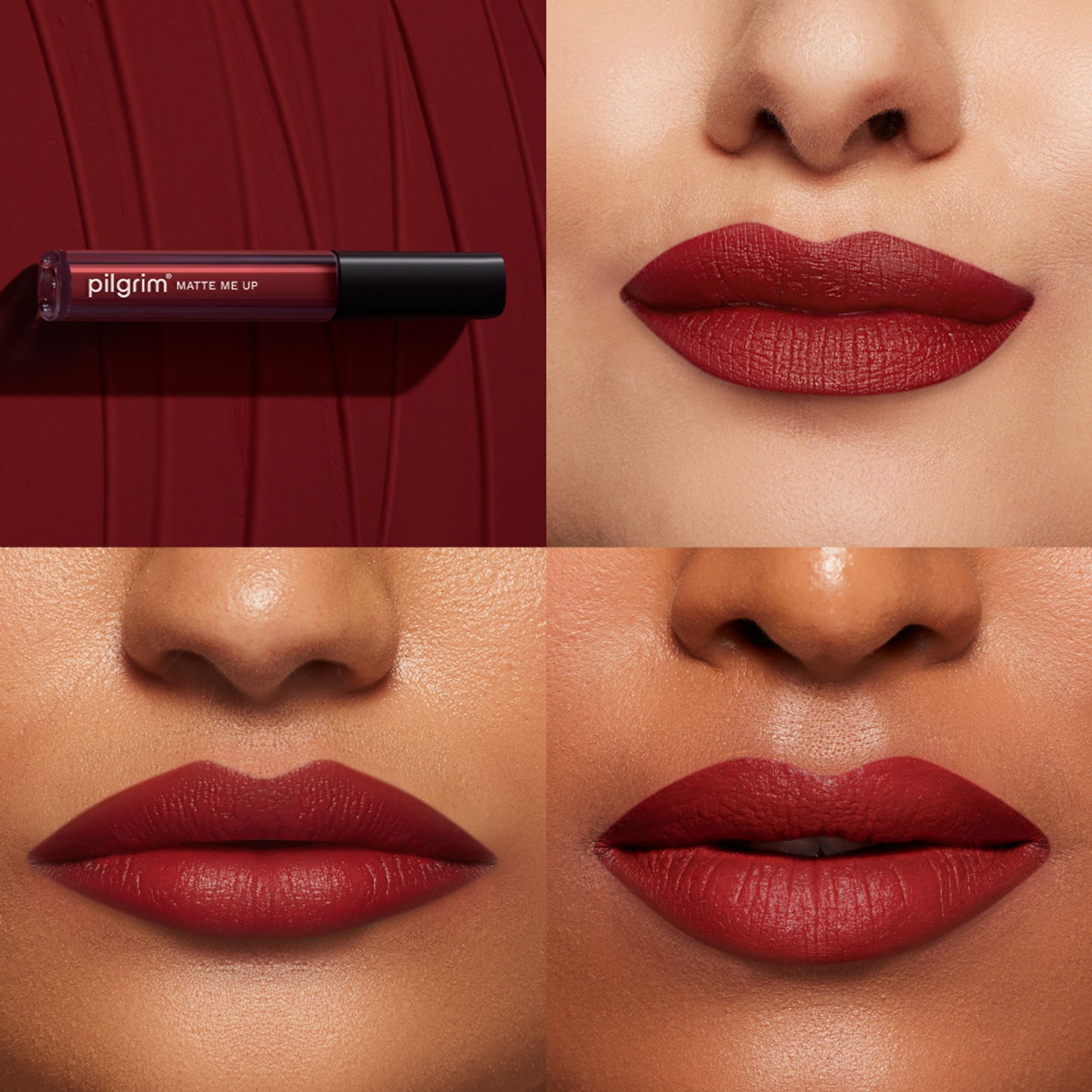 Pilgrim Matte Me Up! Liquid Lipstick - Ruby Fling - 19