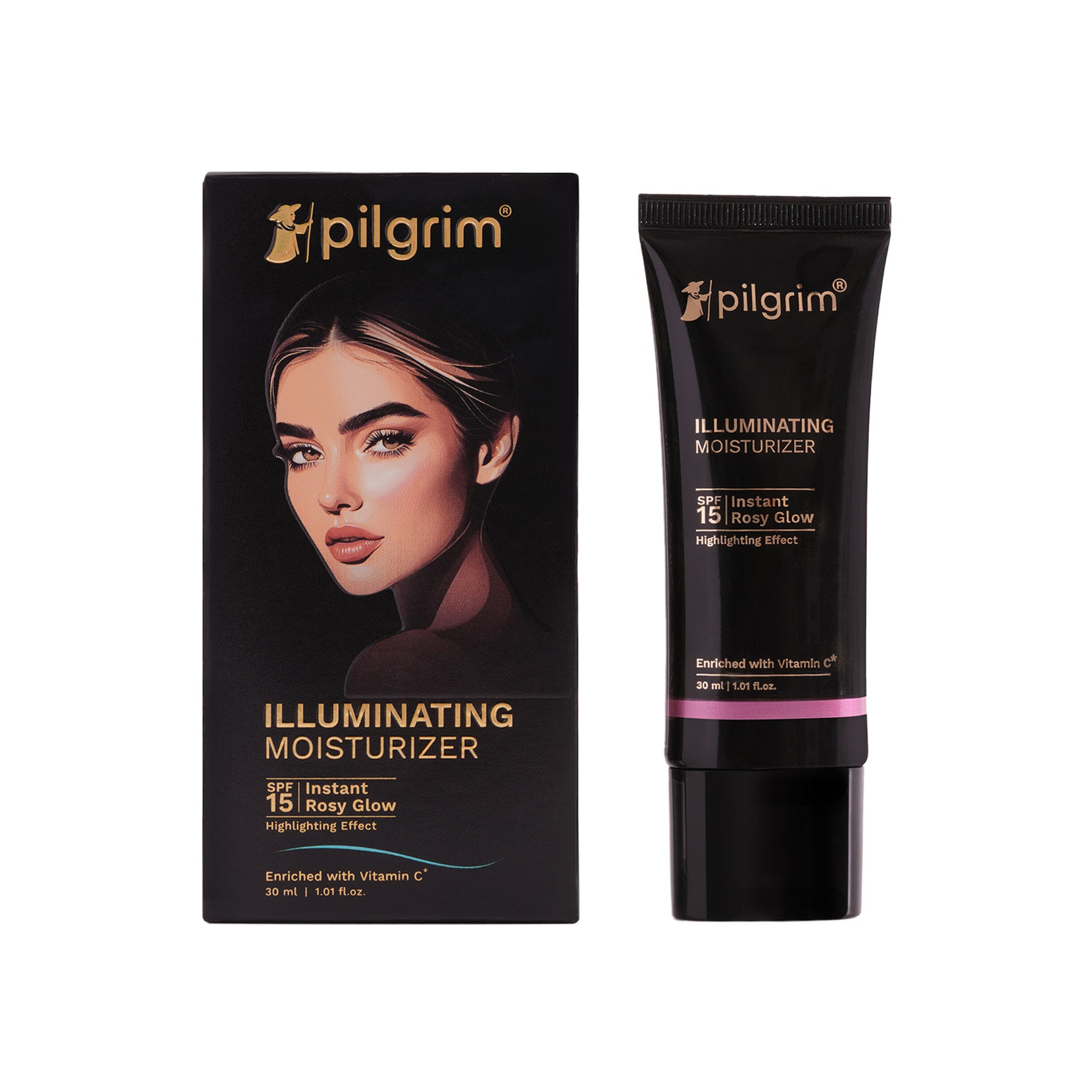 Pilgrim Instant Rosy Glow Illuminating Moisturizer SPF 15