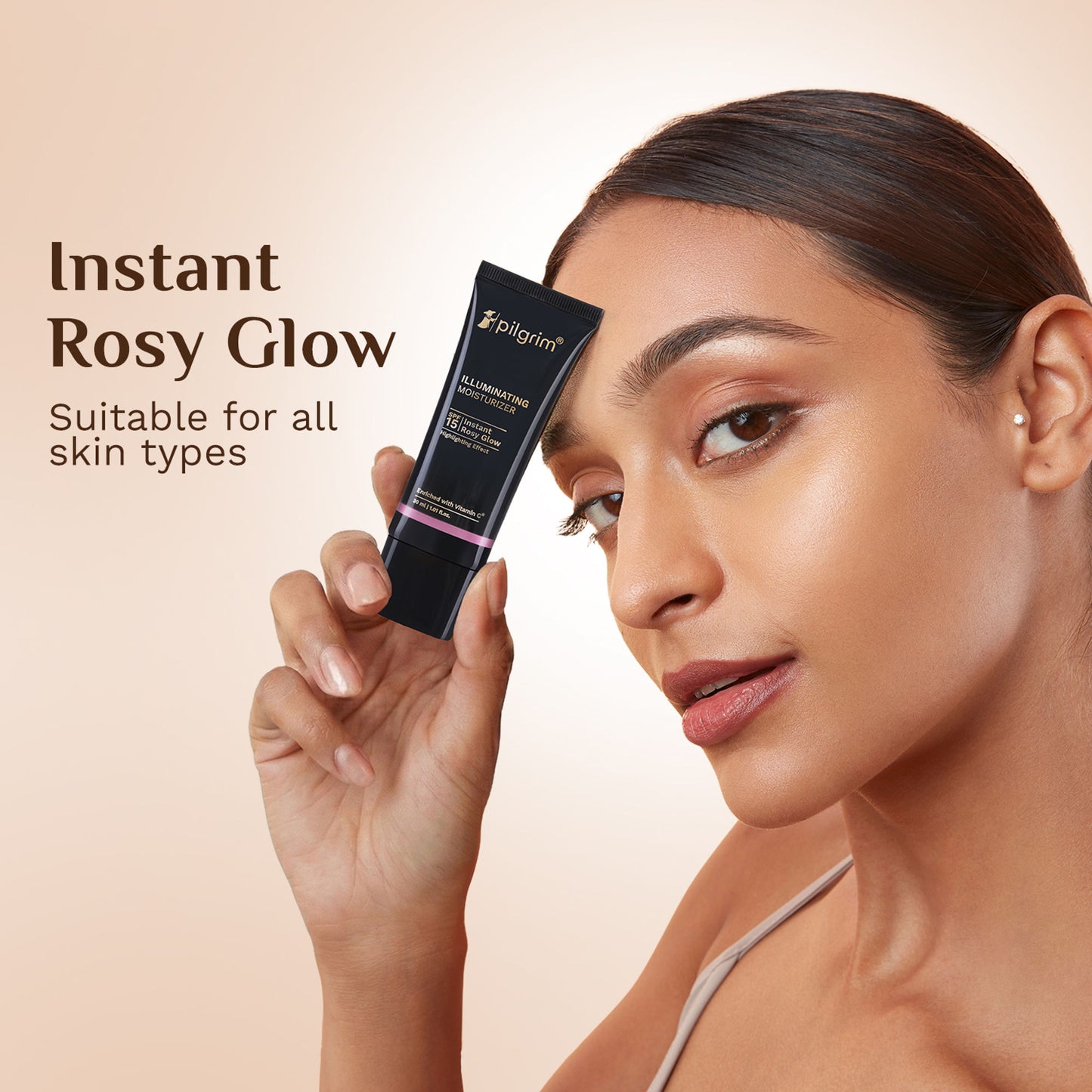 Pilgrim Instant Rosy Glow Illuminating Moisturizer SPF 15