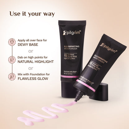 Pilgrim Instant Rosy Glow Illuminating Moisturizer SPF 15