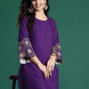 Dhiyona IE Floral Zari Embroidered Kurta with Trousers