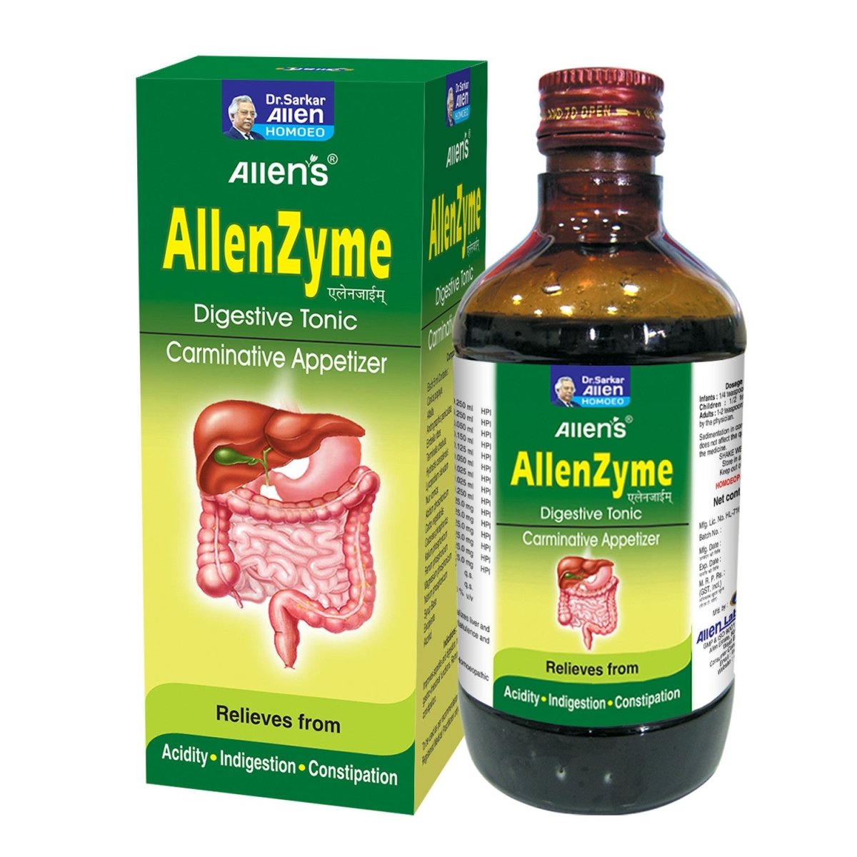 Allen's Homeopathy Livosin Zyme Digestive Enzyme - Indyancart