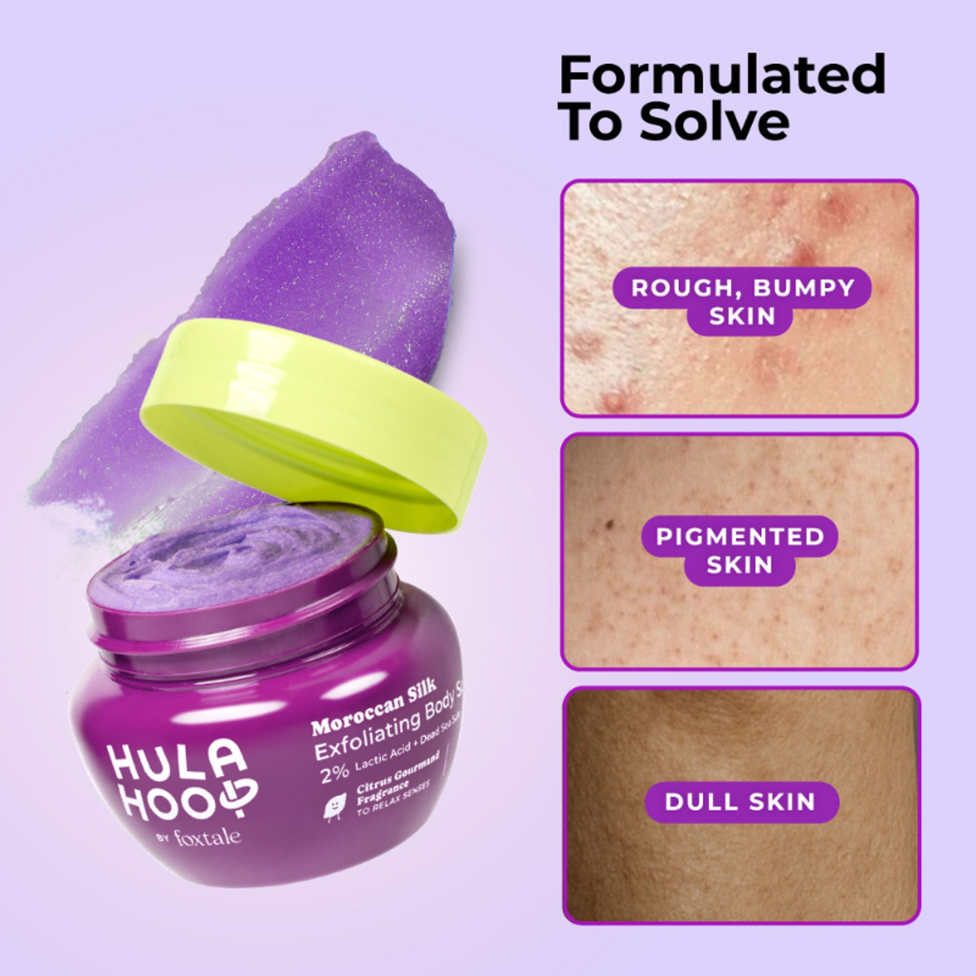 Foxtale Hula Hoop Moroccan Silk Exfoliating Body Scrub