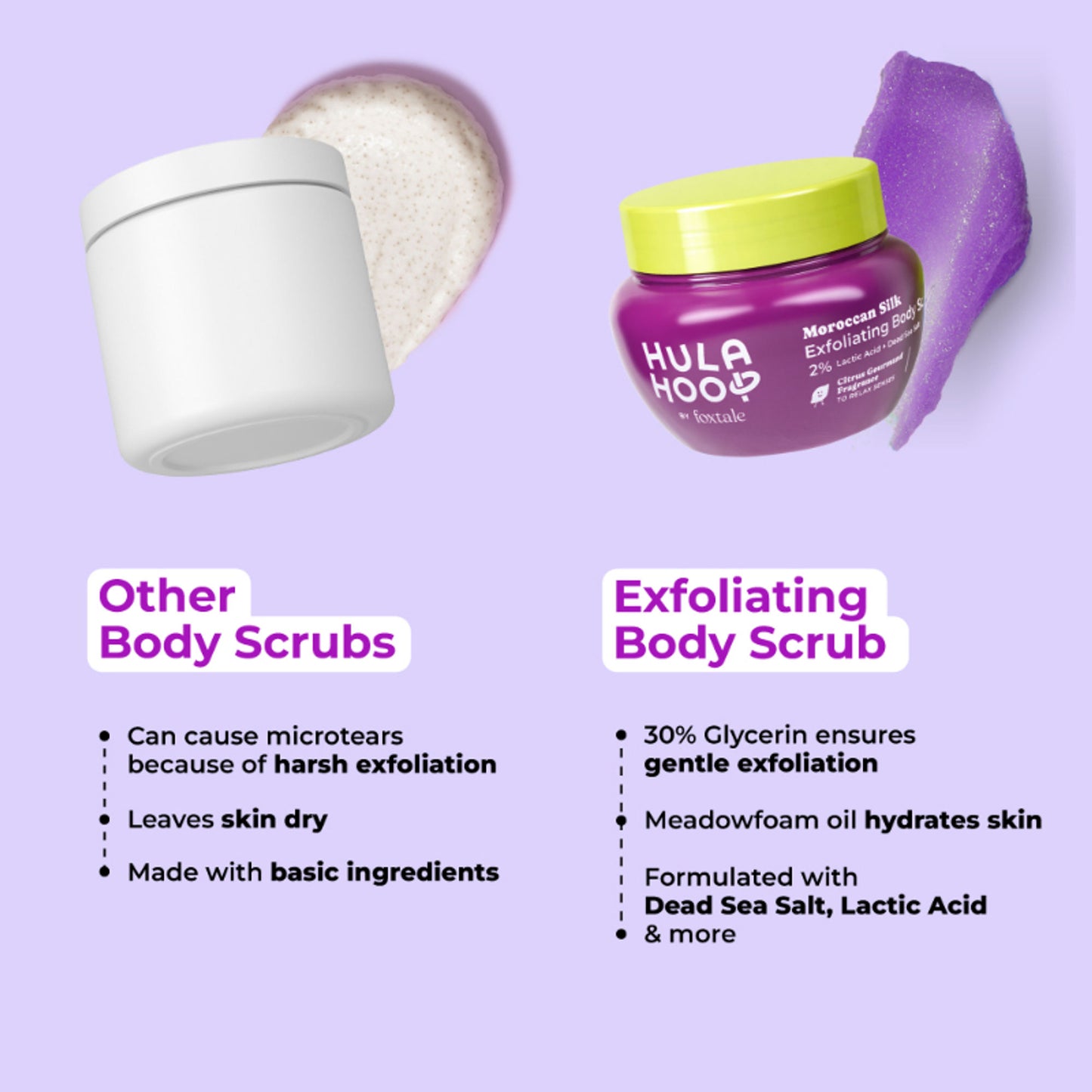 Foxtale Hula Hoop Moroccan Silk Exfoliating Body Scrub