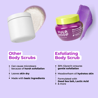 Foxtale Hula Hoop Moroccan Silk Exfoliating Body Scrub