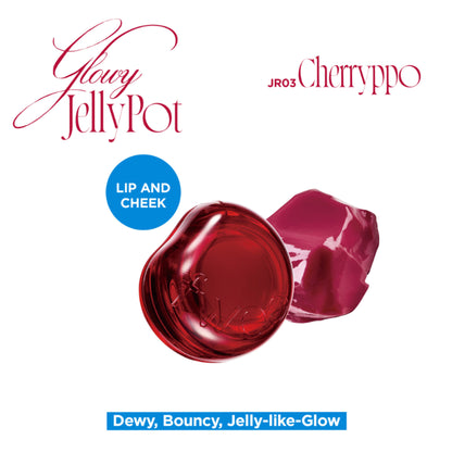 fwee Lip&Cheek Glowy Jelly Pot - Korean Multi-Use Dewy Lip & Cheek Tint Balm - Cherryppo