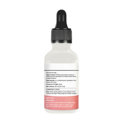 Deconstruct 5% Niacinamide Face Serum with Alpha Arbutin, For Acne Marks, Beginner Friendly