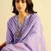 Indyancart IE Floral Printed Pure Cotton Kurta With Trousers & Dupatta