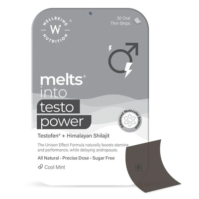 Wellbeing Nutrition Melts Testo Power Oral Strips-mixed fruit