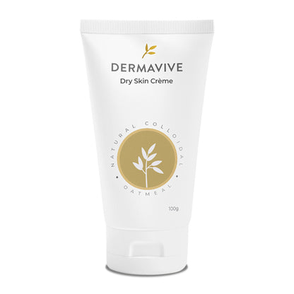 Dermavive Dry Skin Face Cream With Natural Colloidal Oatmeal, Jojoba Oil & Vitamin E